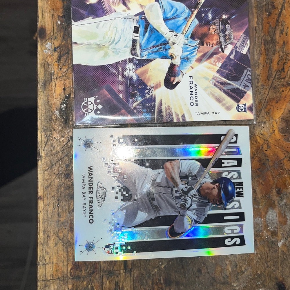 Rare wander Franco topps chrome & panini